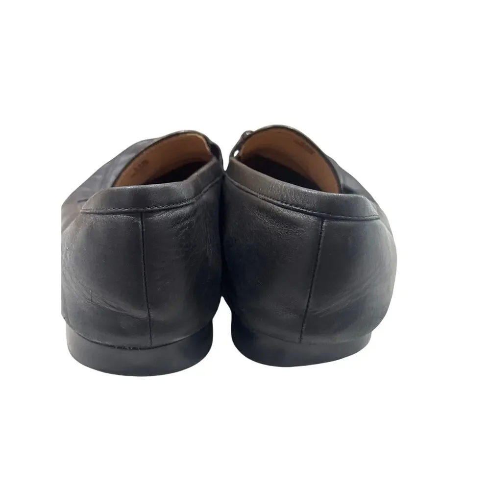 Tod’s Black Leather Horsebit Driving Loafers mens size 11